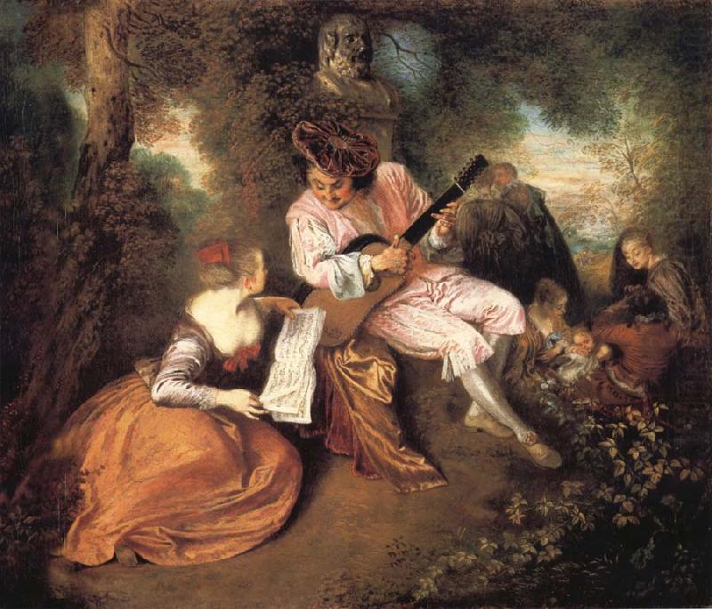 The scale of love, Jean-Antoine Watteau